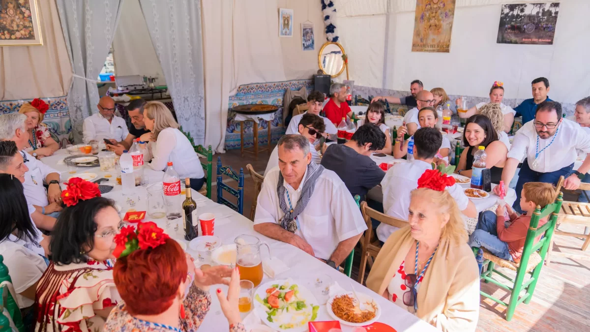 Les casetes de la romeria es van instal·lar aquest cap de setmana al voltant del Santuari del Llorito.