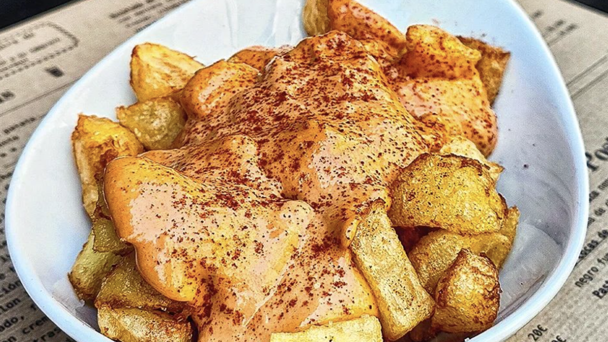 Imagen de las patatas bravas del Museu del Vermut de Reus.