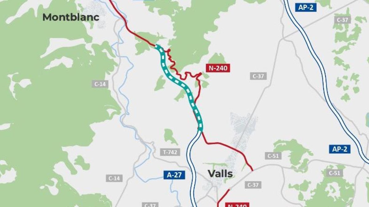 Entre altres actuacions, es construirà un pas superior sobre l´autovia per a la reposició del Camí de Camp Magre i Vilaverd.