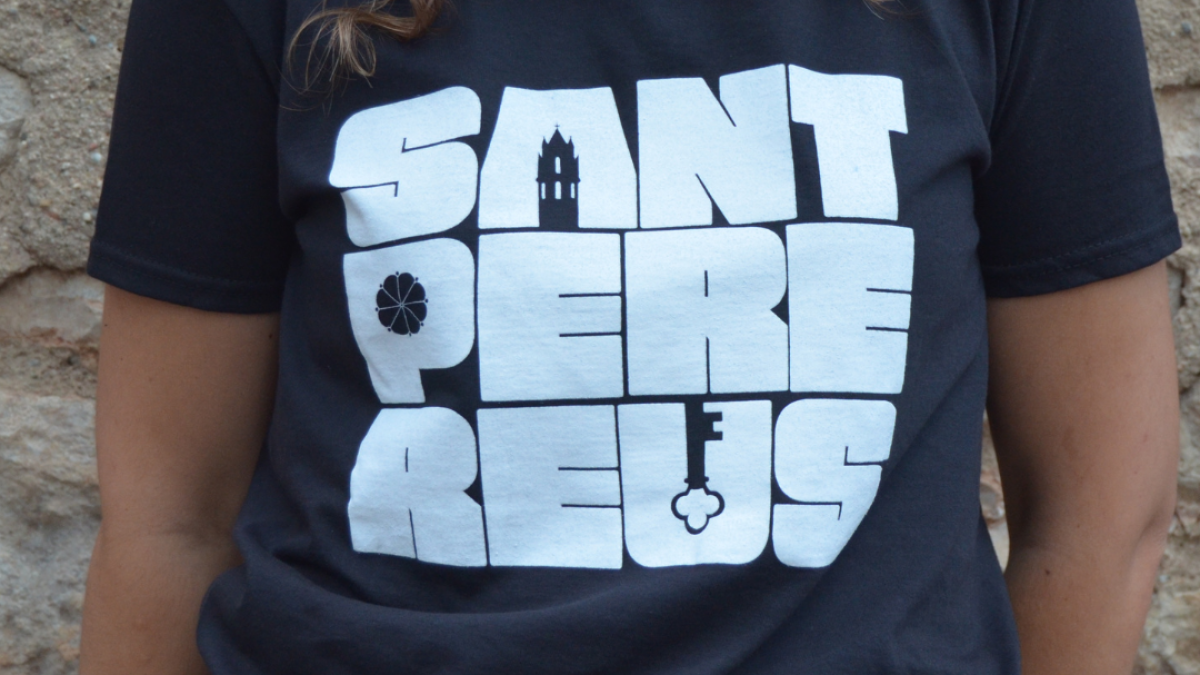 Imatge de les samarretes del nou merxandatge de la Festa de Sant Pere de Reus.