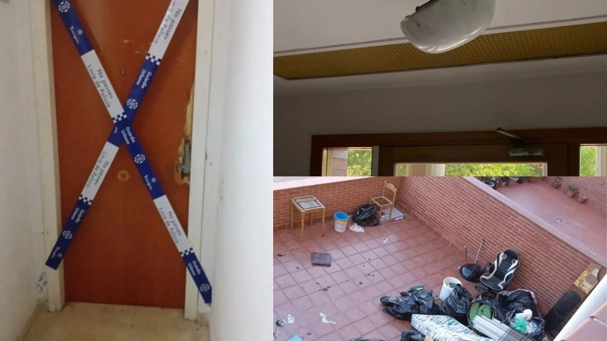 Imagen de desperfectos causados por el ocupante durante los últimos dos años