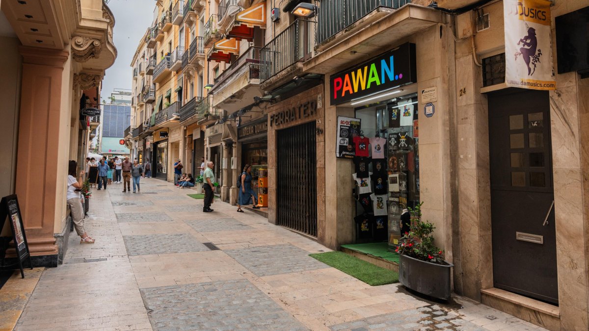 Imagen de la calle Major de Reus.