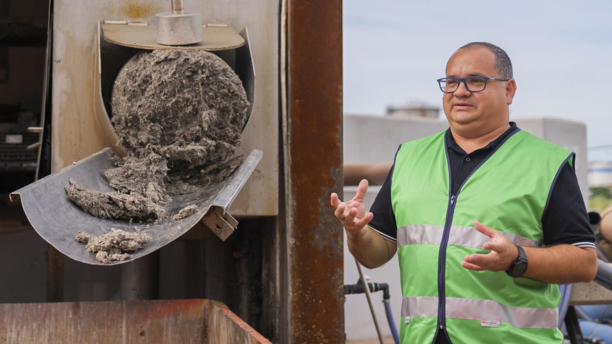 L’EDAR Tarragona va retirar prop de 150 tones de brossa, com tovalloletes o plàstics, el 2023.