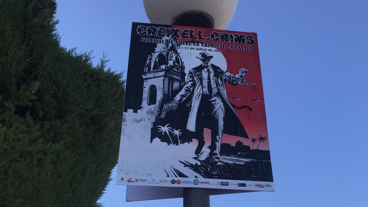 Imatge del cartell promocional del festival Creixell Crims pel poble.