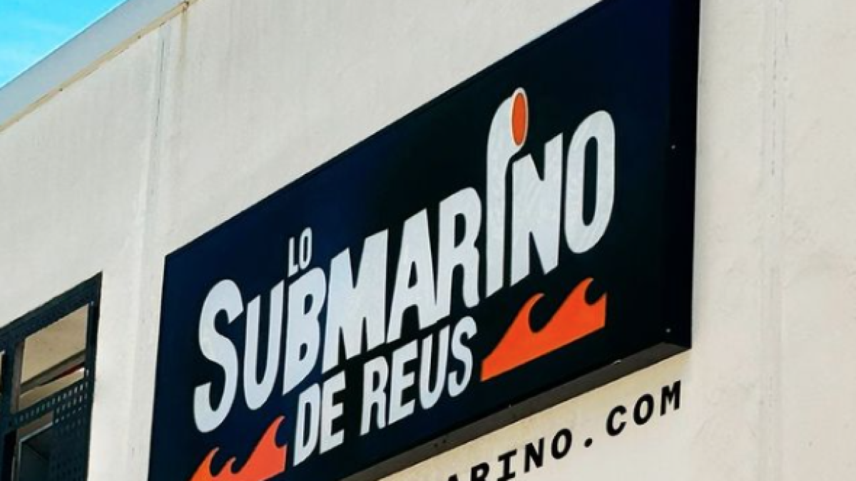 Nuevo cartel de la sala de conciertos Lo Submarino de Reus