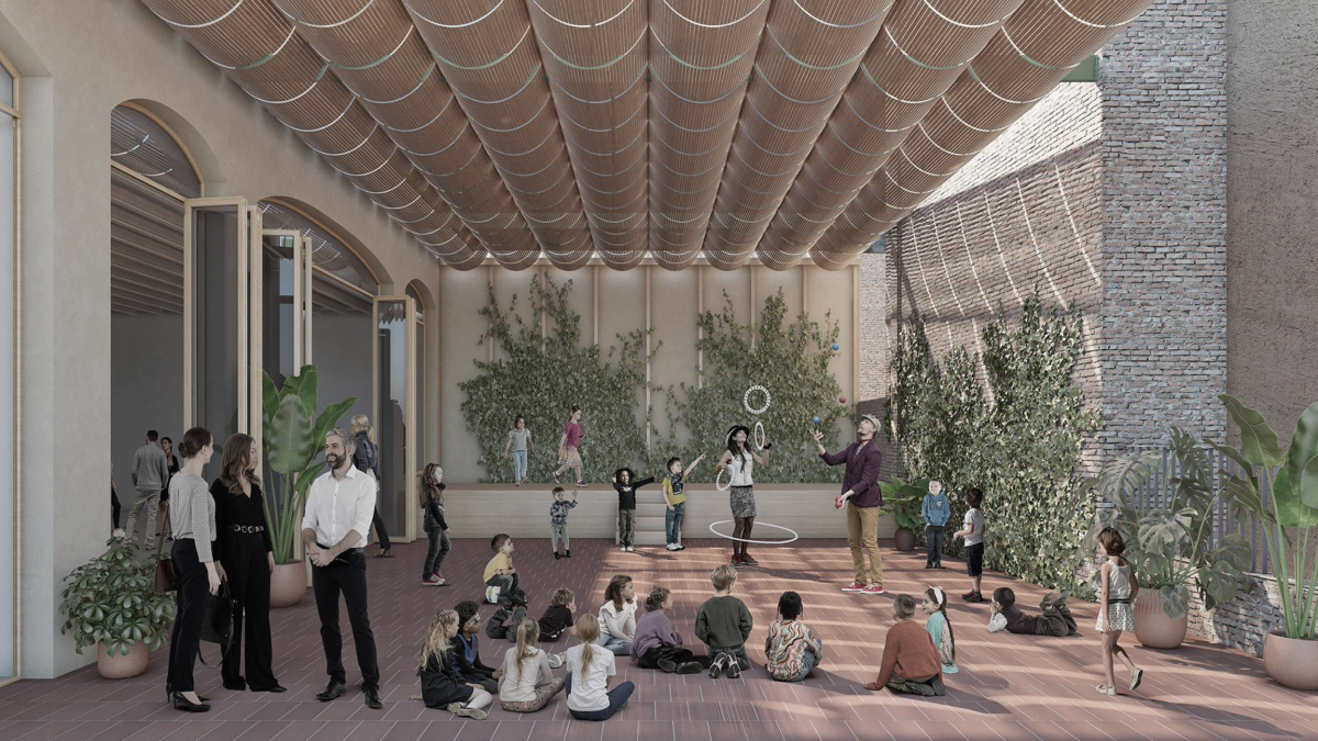 Imagen del proyecto ganador del concurso para la rehabilitación del Centre Catòlic.