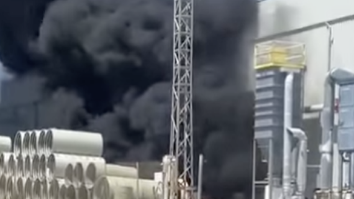 Imagen del incendio.
