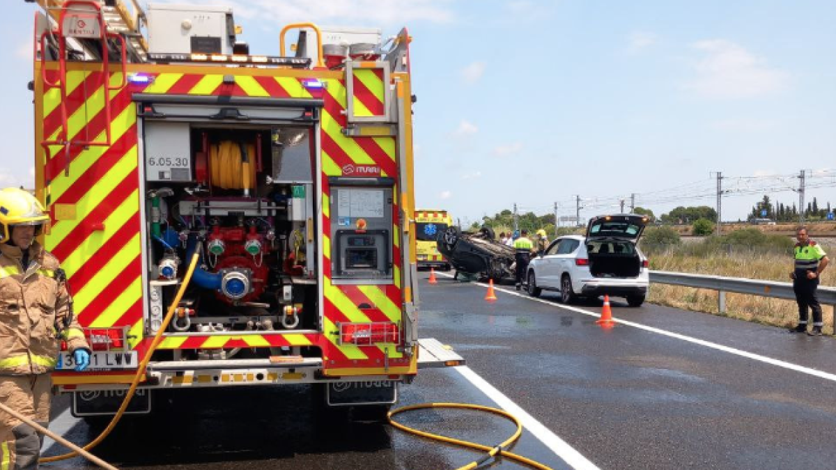 Imagen del accidente en Mont-roig del Camp.