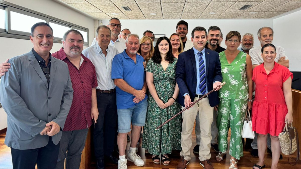 Jordi Sans després de ser proclamat nou alcalde dels Pallaresos gràcies a una moció de censura.