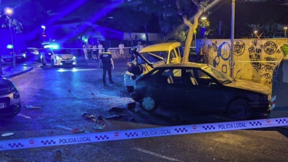 Imatge de l'accident a Salou.