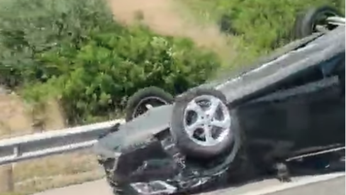 Imatge d'un dels vehicles accidentats