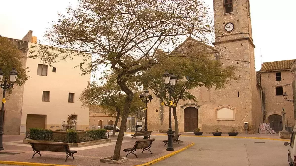 Plaça de l’Església de Perafort.