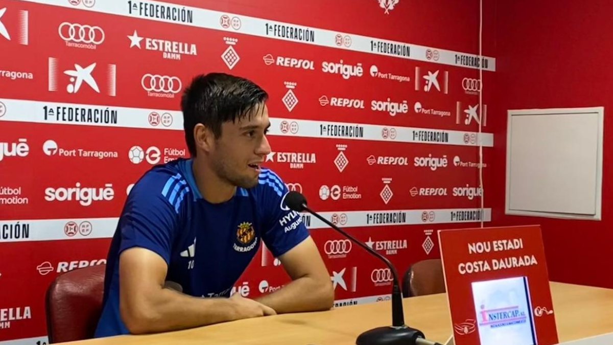 Jaume Jardí durante la rueda de prensa de este mediodía.