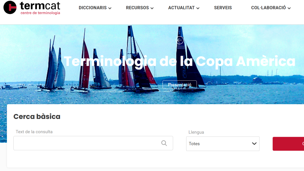 Aquest diccionari, que es difon en línia, recull 81 termes relatius a la Copa Amèrica.