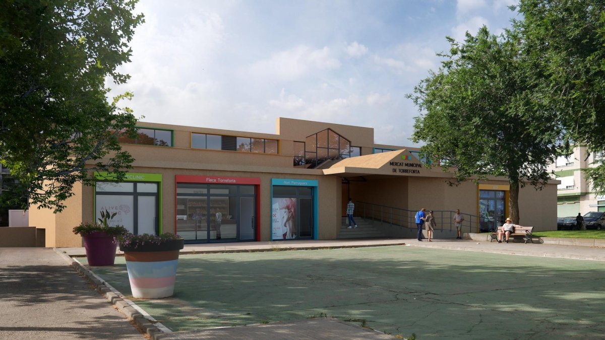Imatge del futur del Mercat Torreforta.