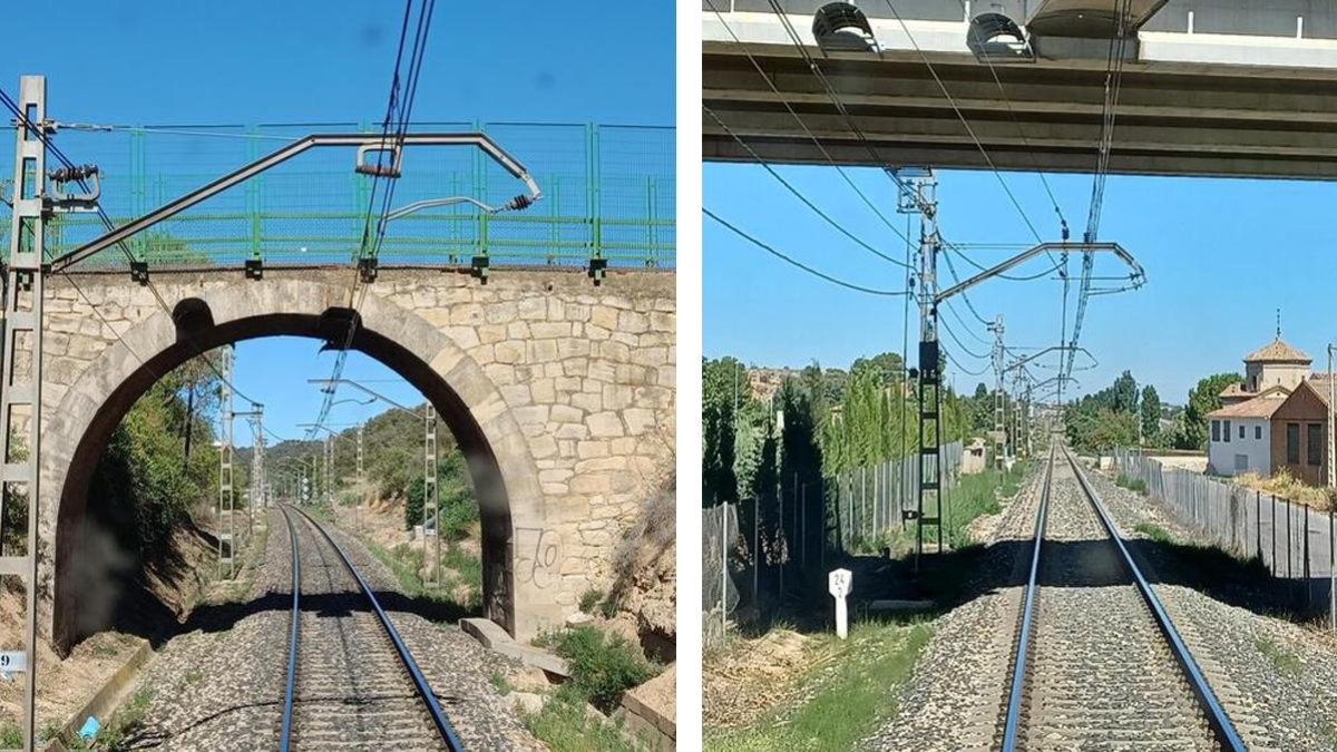 Imagen de las infraestructuras, entre Lleida y Tarragona, que se reforzarán.