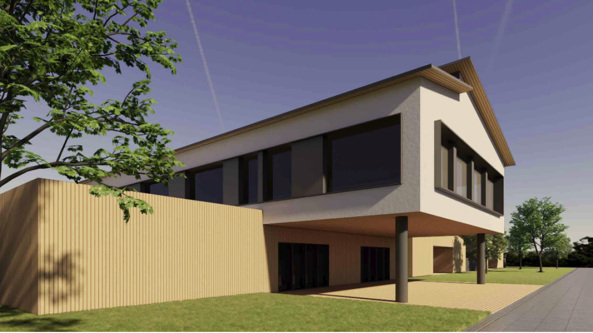 Render de l’edifici extret del projecte del pla especial urbanístic, elaborat per l’estudi BTA Arquitectura.