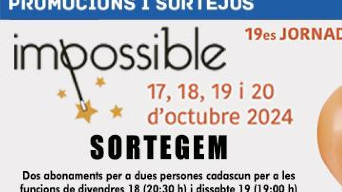 Sorteig de La Canonja, jornades de Màgia.