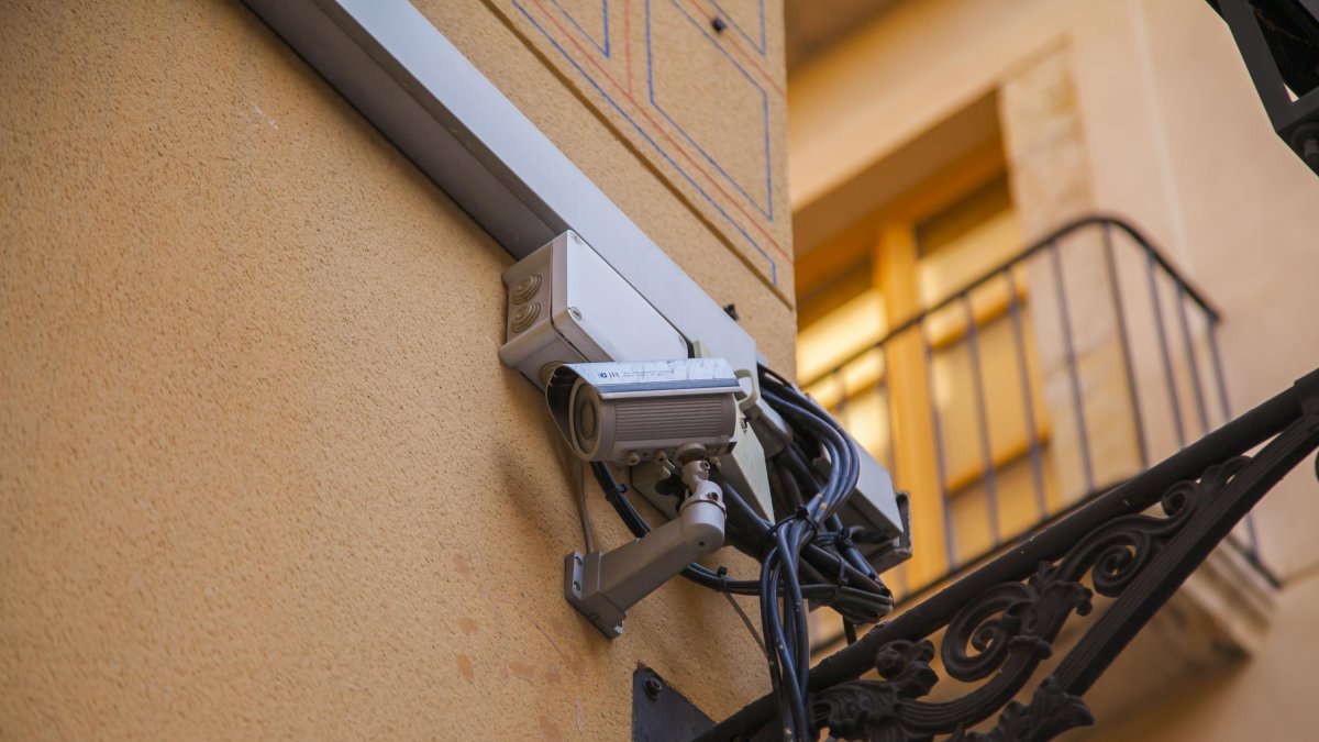 Imatge d'arxiu d'una càmera de videovigilància.
