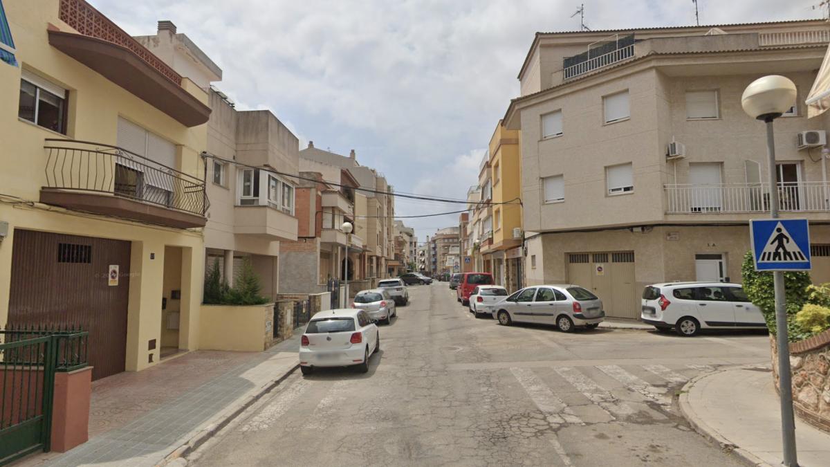 Imagen de la calle Garraf del Vendrell.
