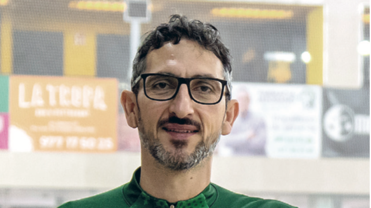El entrenador del CP Calafell, Guillem Cabestany.