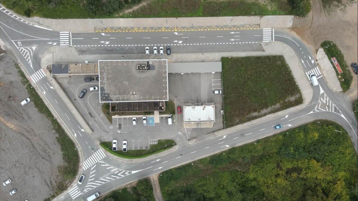 Imatge de la nova ordenació del trànsit.