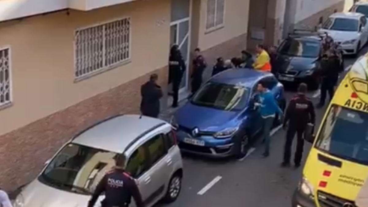 Captura del video que mostra un moment de l'enfrontament.