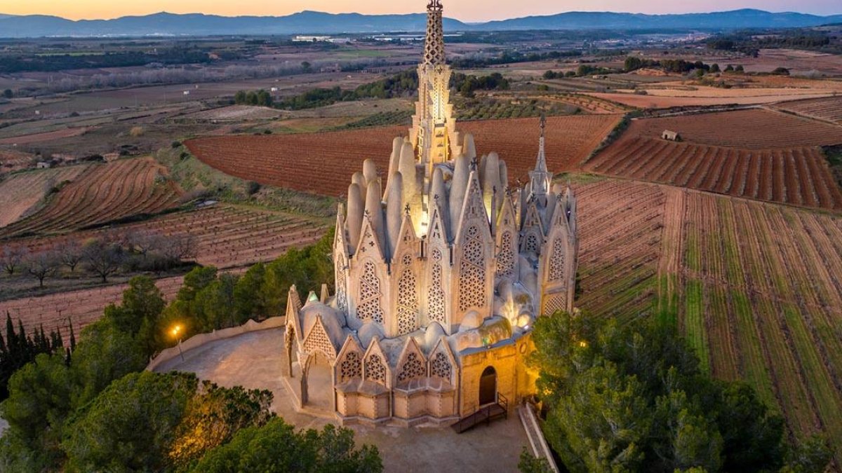Imagen del santuario de la Mare de Déu de Montserrat de Montferri.