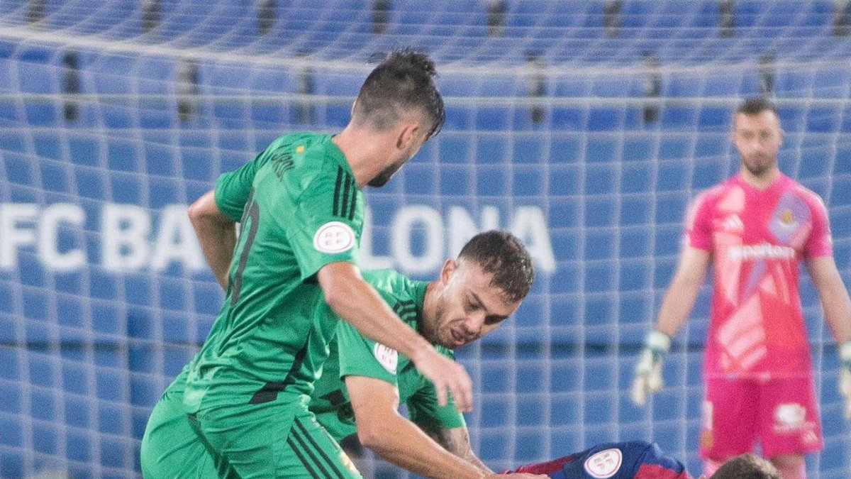 Imagen del partido de este domingo