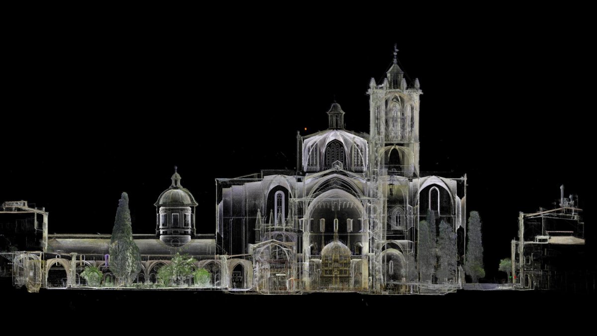 Imatge de la Catedral de Tarragona digitalitzada.