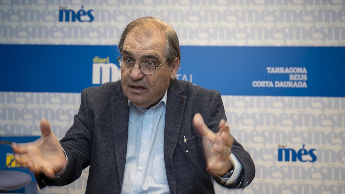 Agustí Segarra, durant l’entrevista mantinguda amb Diari Més.