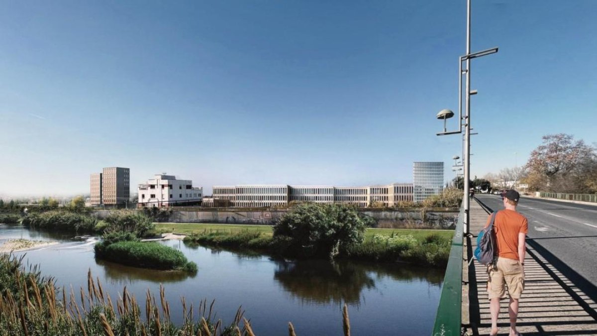 Imagen virtual del proyecto del distrito tecnológico en Tarragona impulsado por el PSC