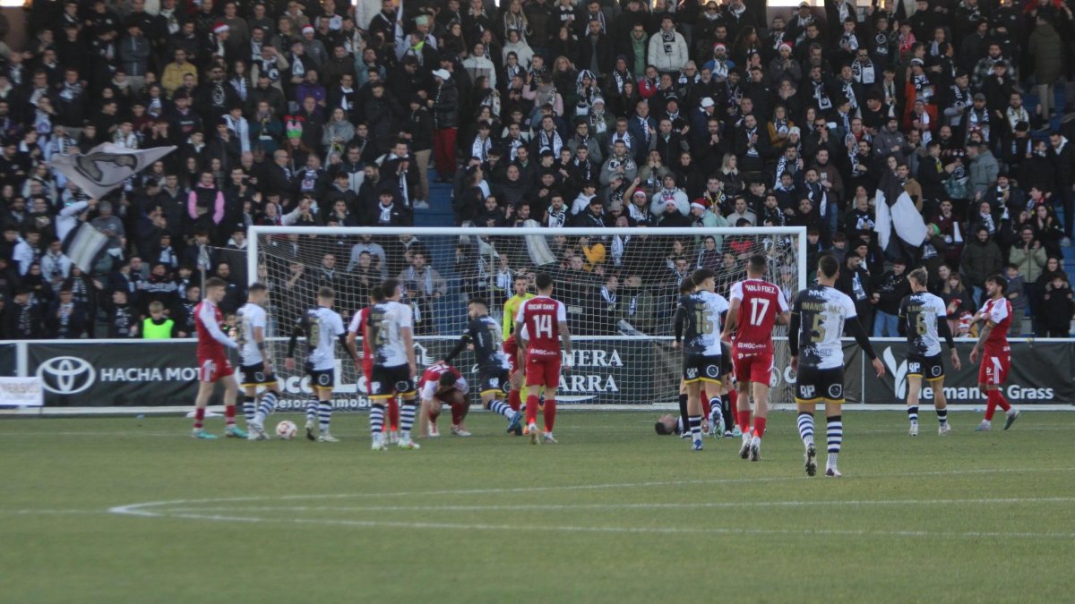 Imatge del duel entre l'Unionistas i el Nàstic.