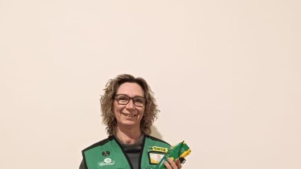 Cèlia Fernàndez, la vendedora de la ONCE de Reus.