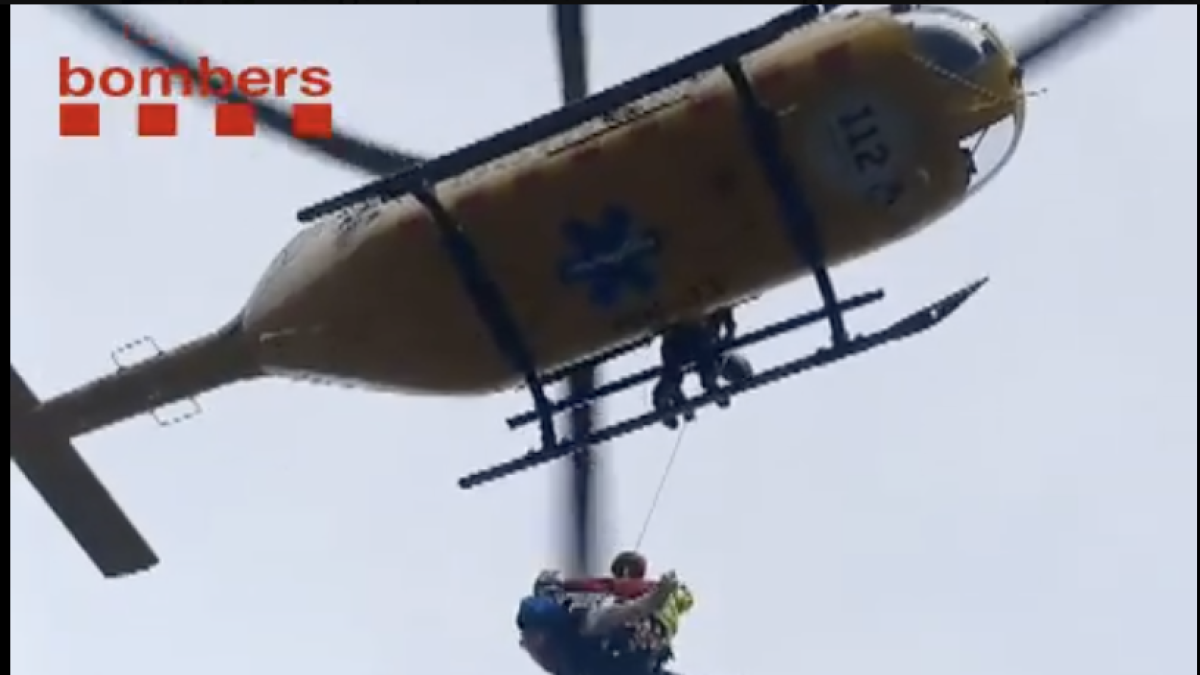 Imatge del vídeo del rescat a Roquetes