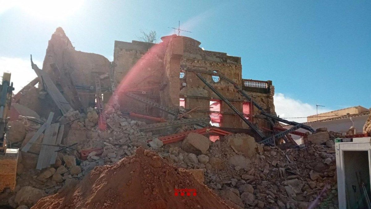 Imagen de la casa hundida de Roda.