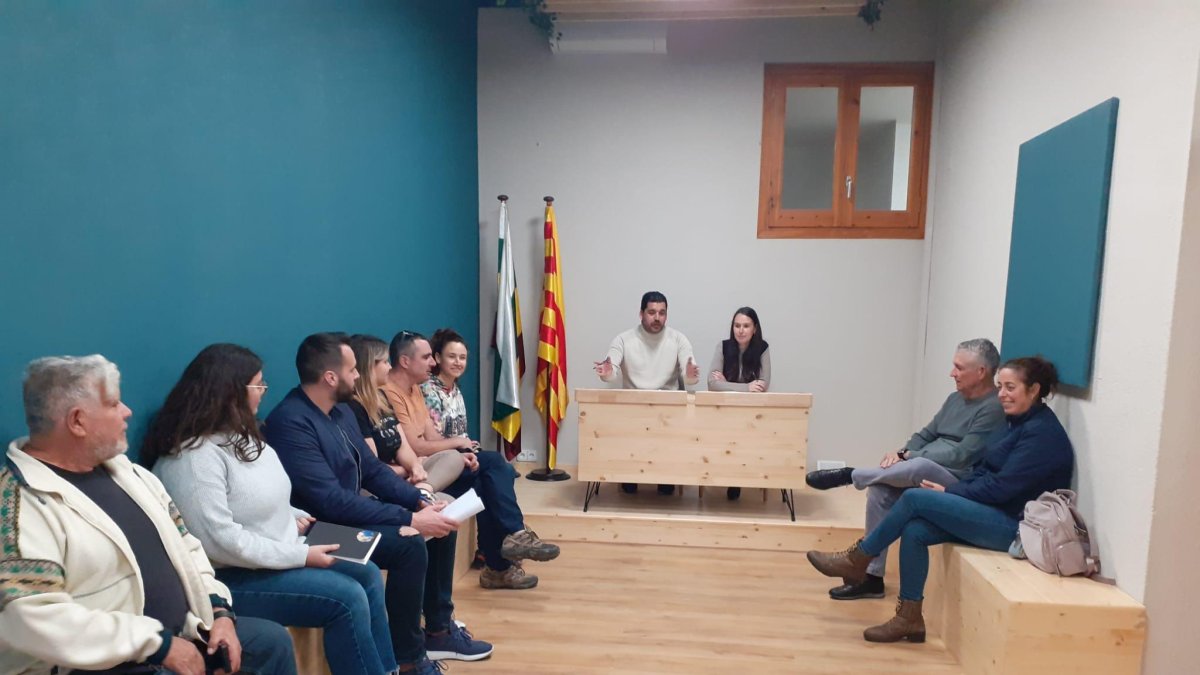 Imatge d’arxiu de la sala de plens de l’Ajuntament de la Pobla de Montornès.