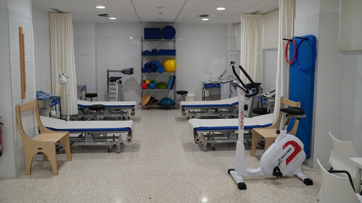 Imatge de la sala de rehabilitació.