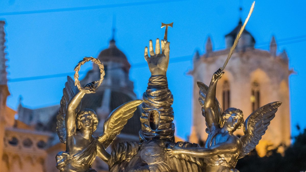 Imatge de la professó del Braç de Santa Tecla, que se celebra cada any durant el dia de la patrona.