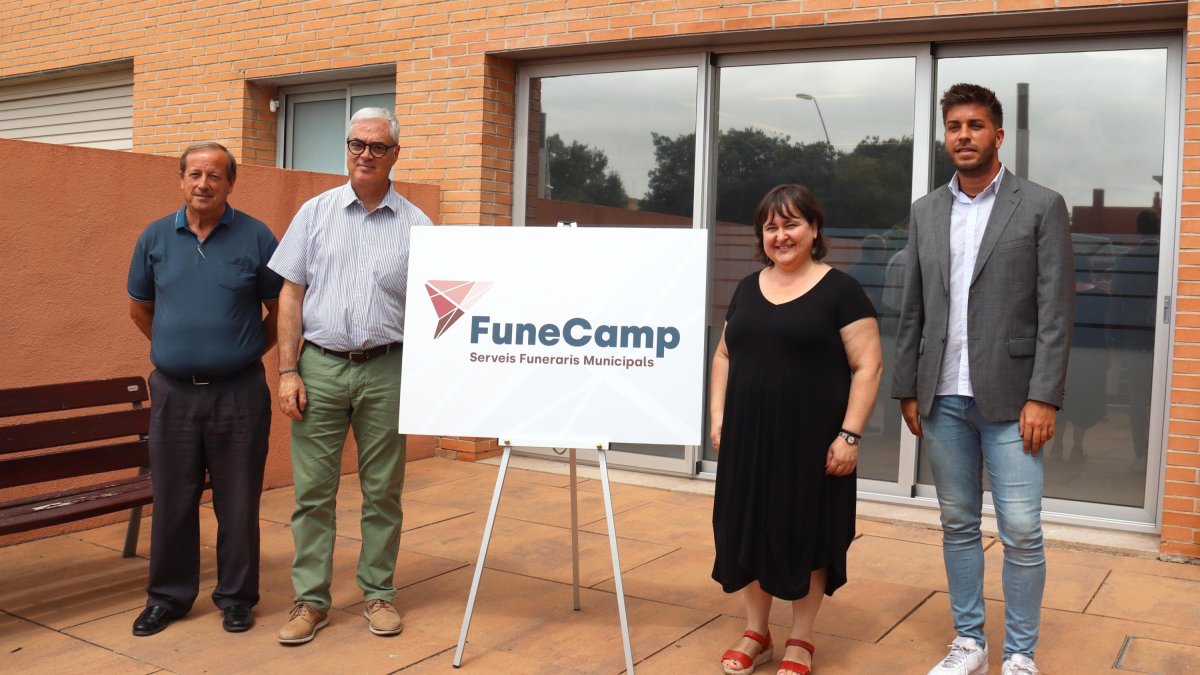 Representants dels quatre ajuntaments implicats en la iniciativa, el juliol del 2024.