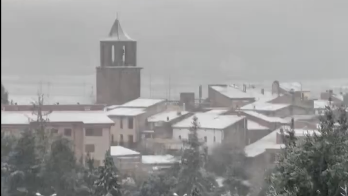 Imagen de la nieve en Prades