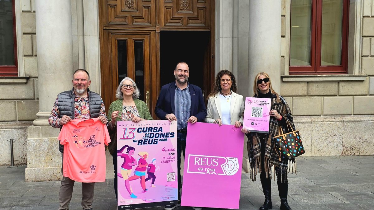 Presentació del programa 'Reus és Rosa', que inclou la Cursa de les Dones.