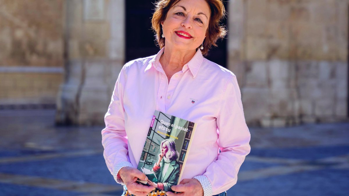 L’escriptora Maria Lluïsa Amorós aquest dilluns a Reus.