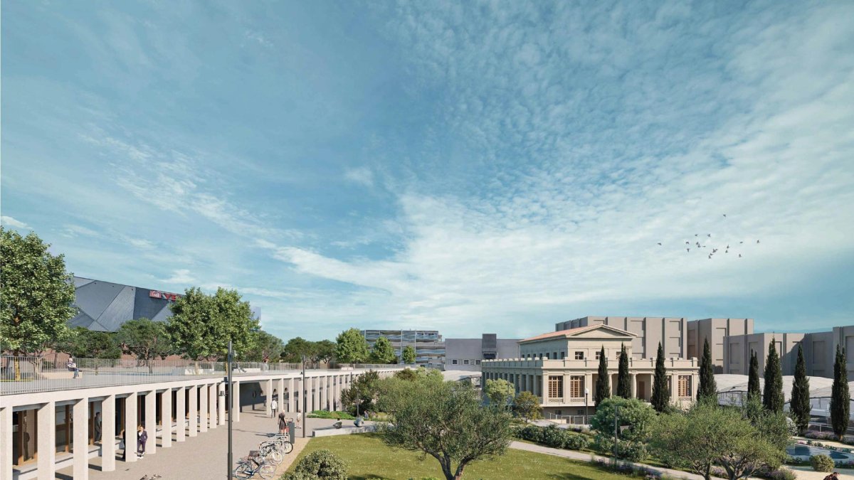 Imatge renderitzada de l’aspecte d’una de les entrades de la Necròpolis