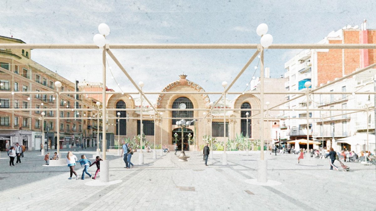 Imatge de l’aspecte que tindrà la Plaça Corsini un cop enllestit el projecte.