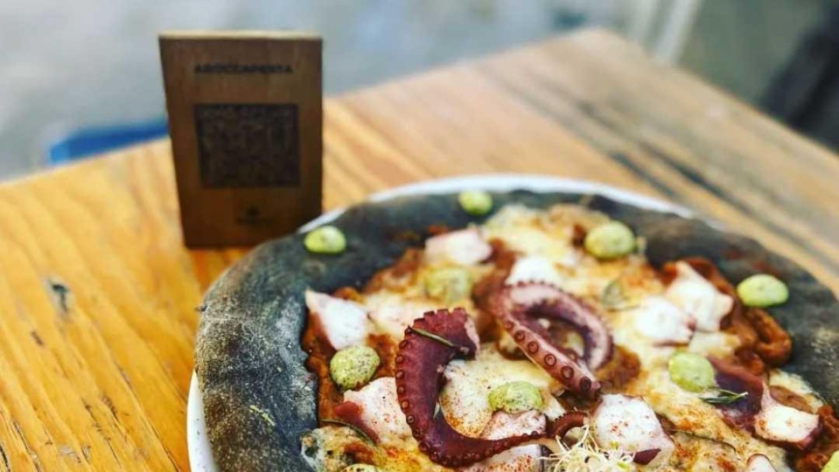 Imagen de una de las pizzas de Aboccaperta.