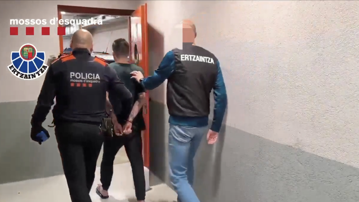 Imagen de una de las detenciones en Calafell