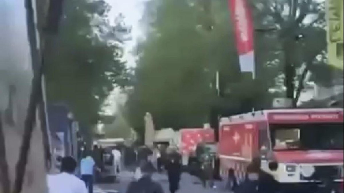 Captura del vídeo que mostra el moment després de l'atropellament massiu