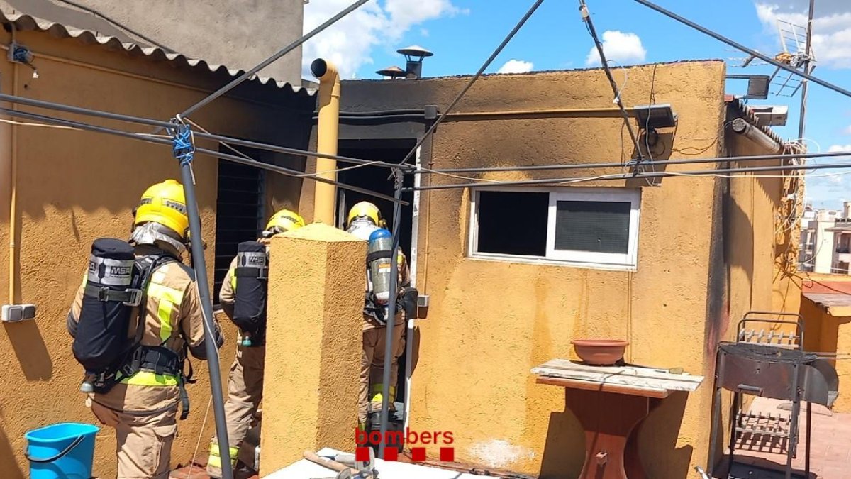 Imagen del terrado afectado por el incendio en Bonavista