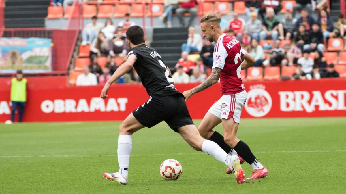 Imagen del partido de esta tarde contra el CD Lugo